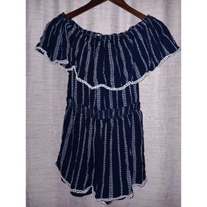 Lulu's Navy Blue Romper Small